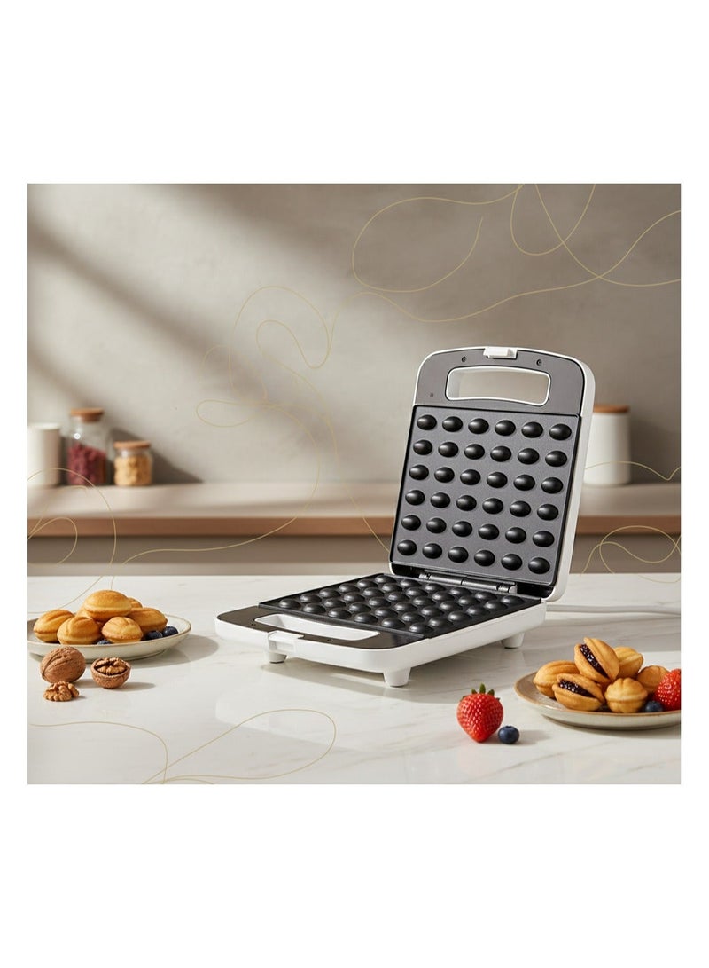 NOVA صانع بسكويت الجوز 36 قطعة 1400 واط تسخين مزدوج الجوانب، صانع كعكة الجوز والبسكويت الكهربائي غير اللاصق، آلة خبز إفطار صغيرة للمطبخ المنزلي، NT-190NM - Image 3